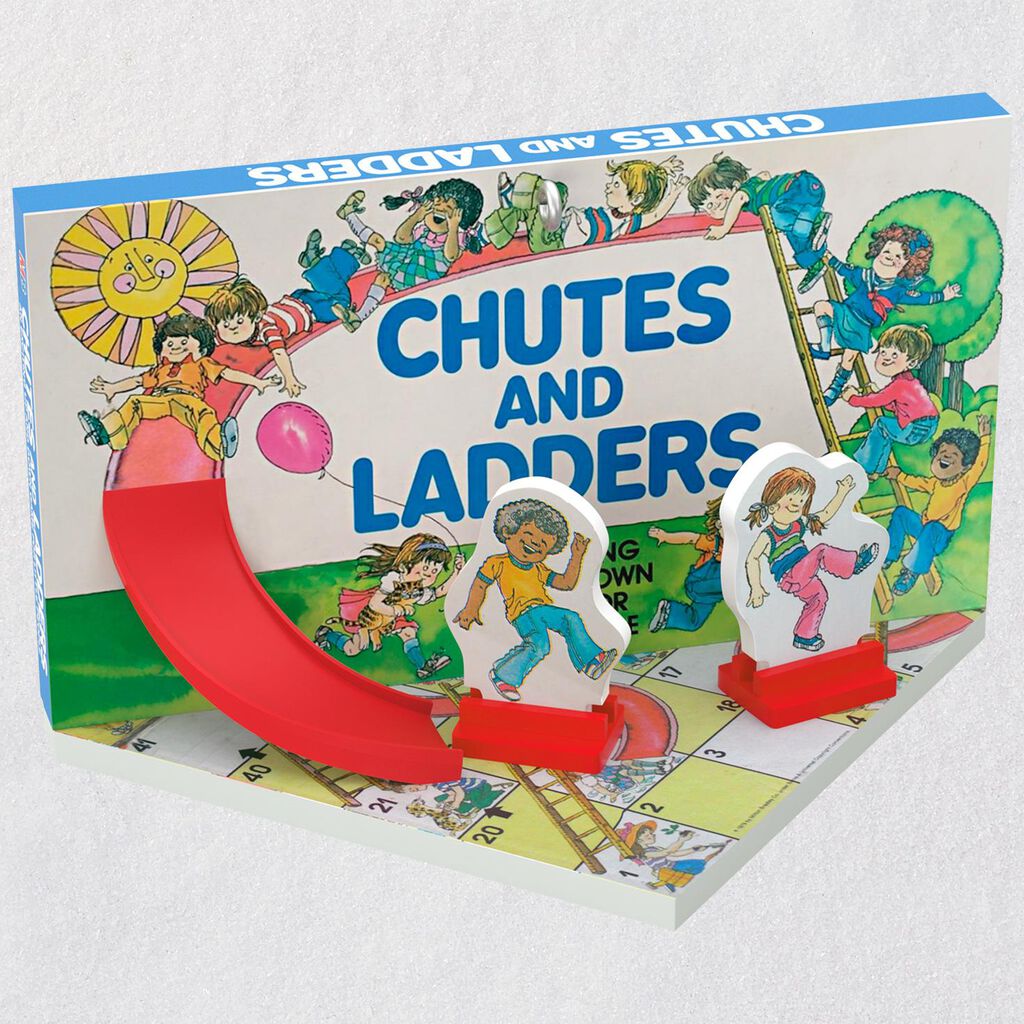 family game night chutes and ladders ornament keepsake ornaments