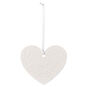 Die-Cut Embossed White Heart Gift Trim front image number 1