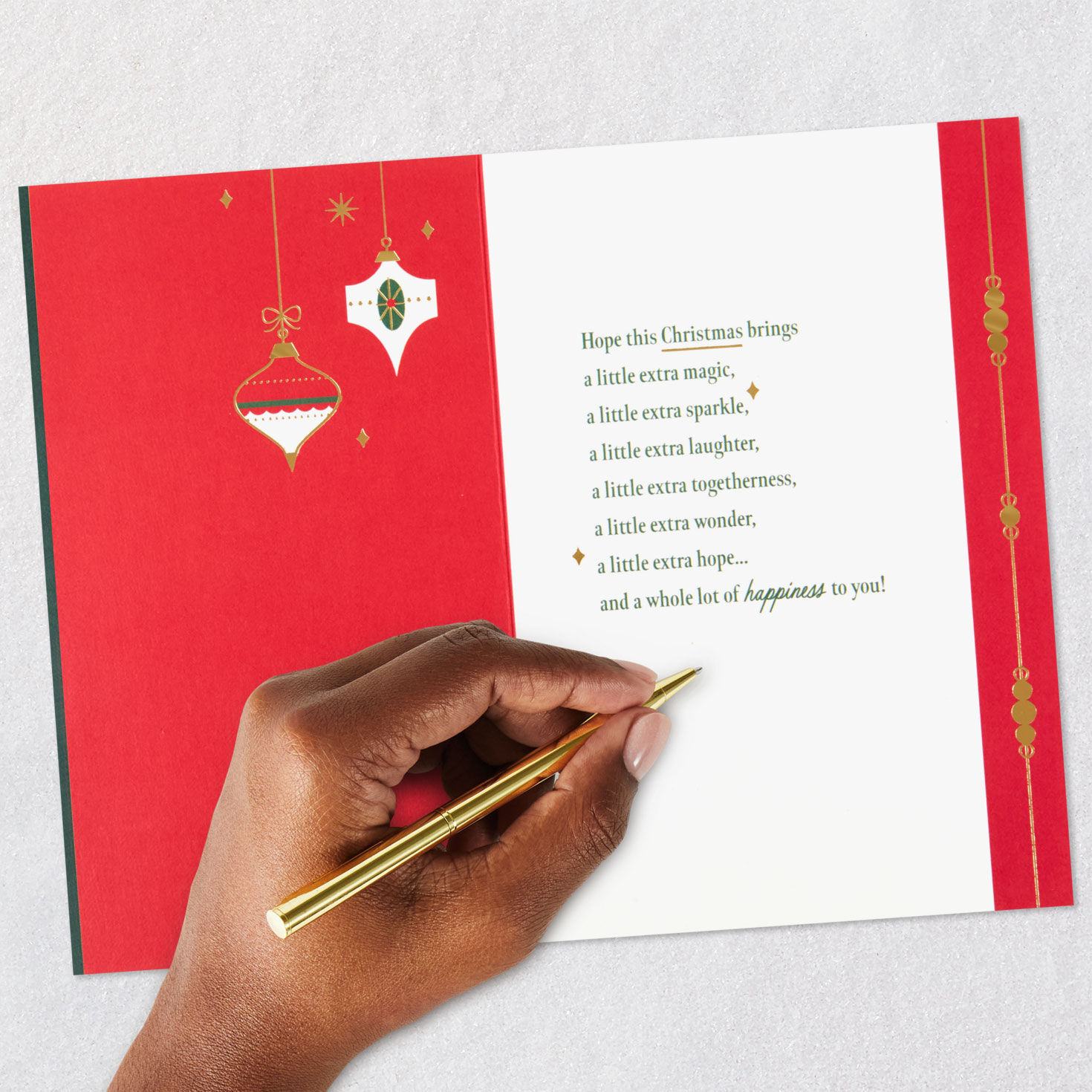 A Little Extra Merry, Vintage Ornaments Christmas Card for only USD 9.59 | Hallmark