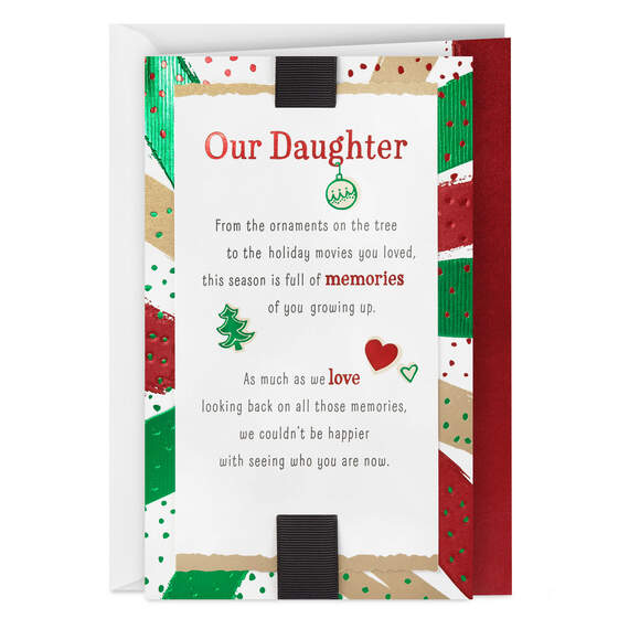 Love Who You Are Christmas Card for Daughter