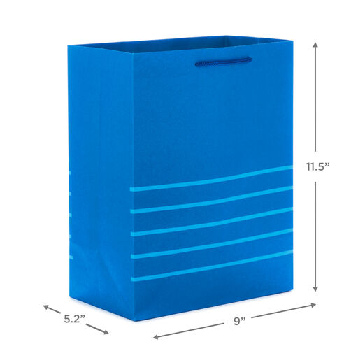 11.5" Royal Blue 3-Pack Gift Bags, 