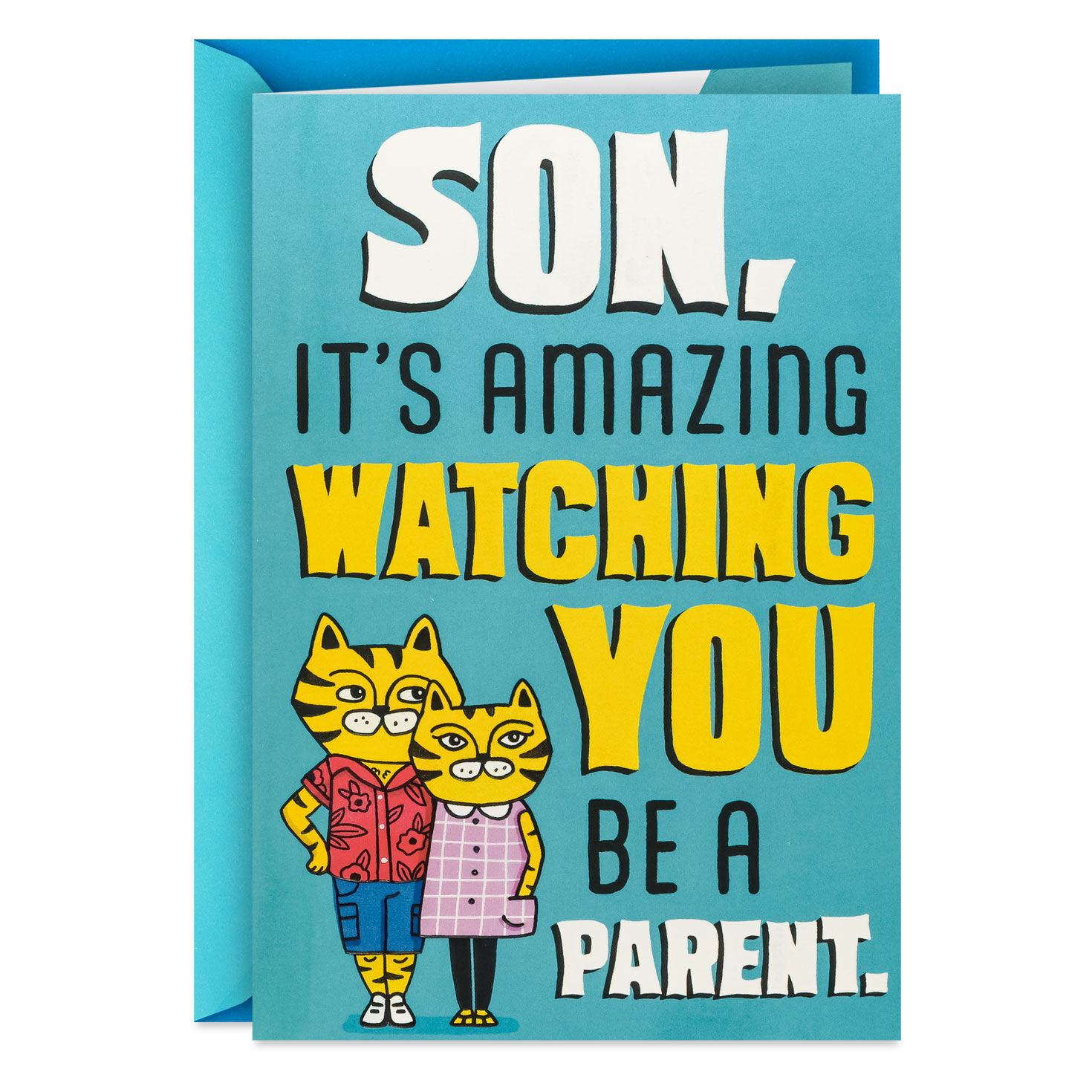 It's Amazing Watching You Be a Parent Funny Pop-Up Father's Day Card for Son
