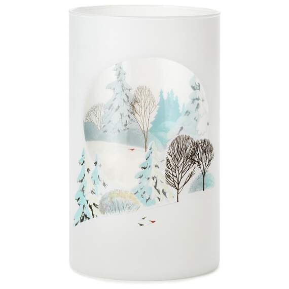 Winter Scene Small Candle Holder, 10", , large image number 1