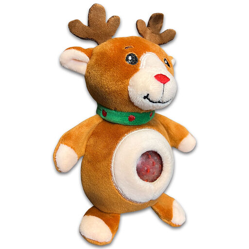Jellyroos Rudolph the Reindeer Squeezable Plush Toy, 