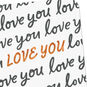 Love You Repeating Script Blank Card Card Front Detail image number 3