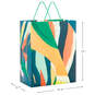 13" Abstract Painted Leaf Large Gift Bag, , large image number 3