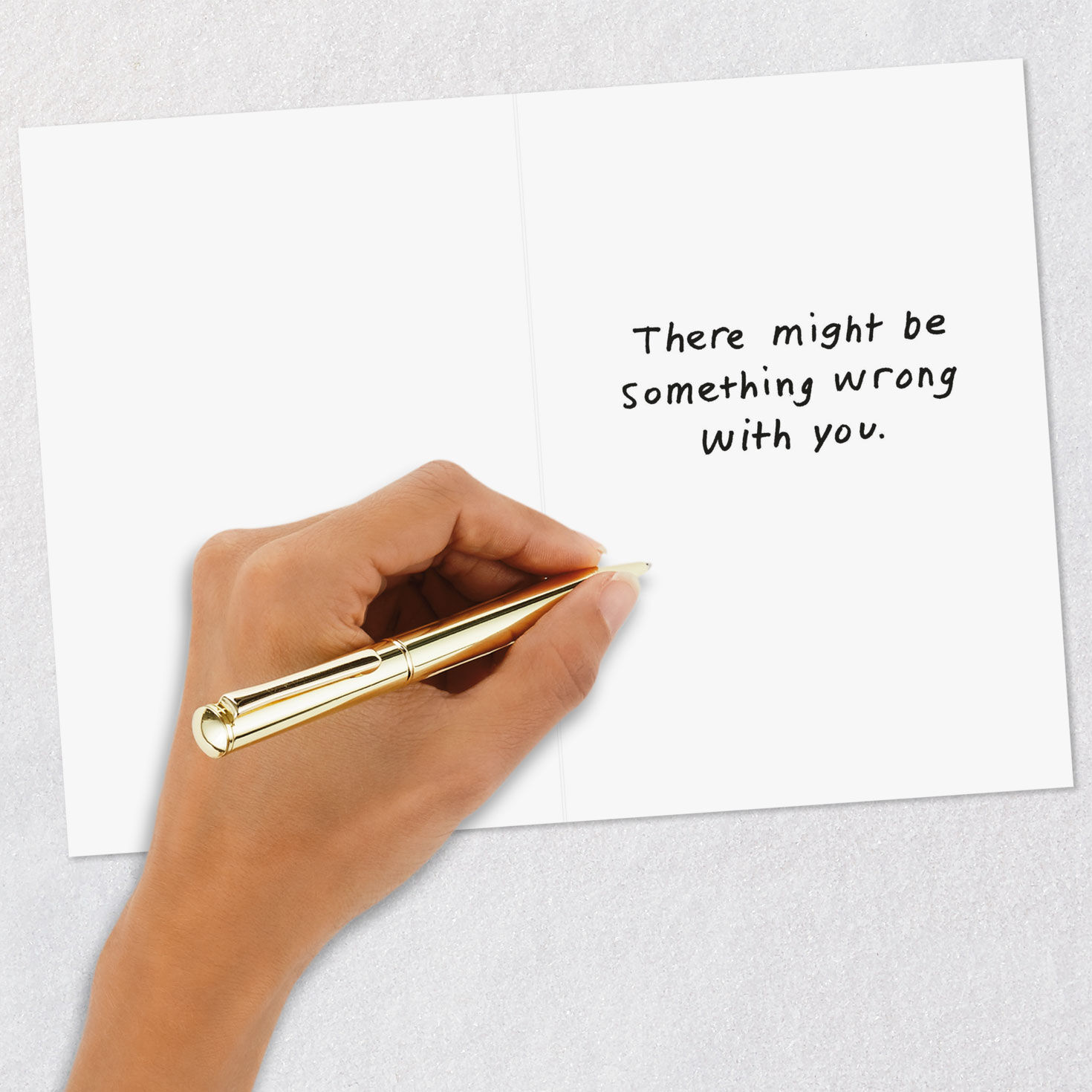 Cute Bear on Purple Funny Sarcastic Love Card signing card image number 6