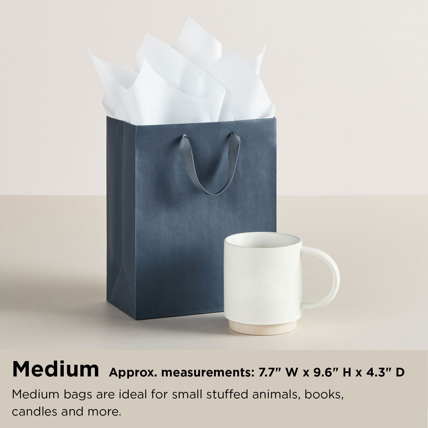Pink, Gold and Kraft Paper Medium Gift Bag Bundle sizing guide image number 7