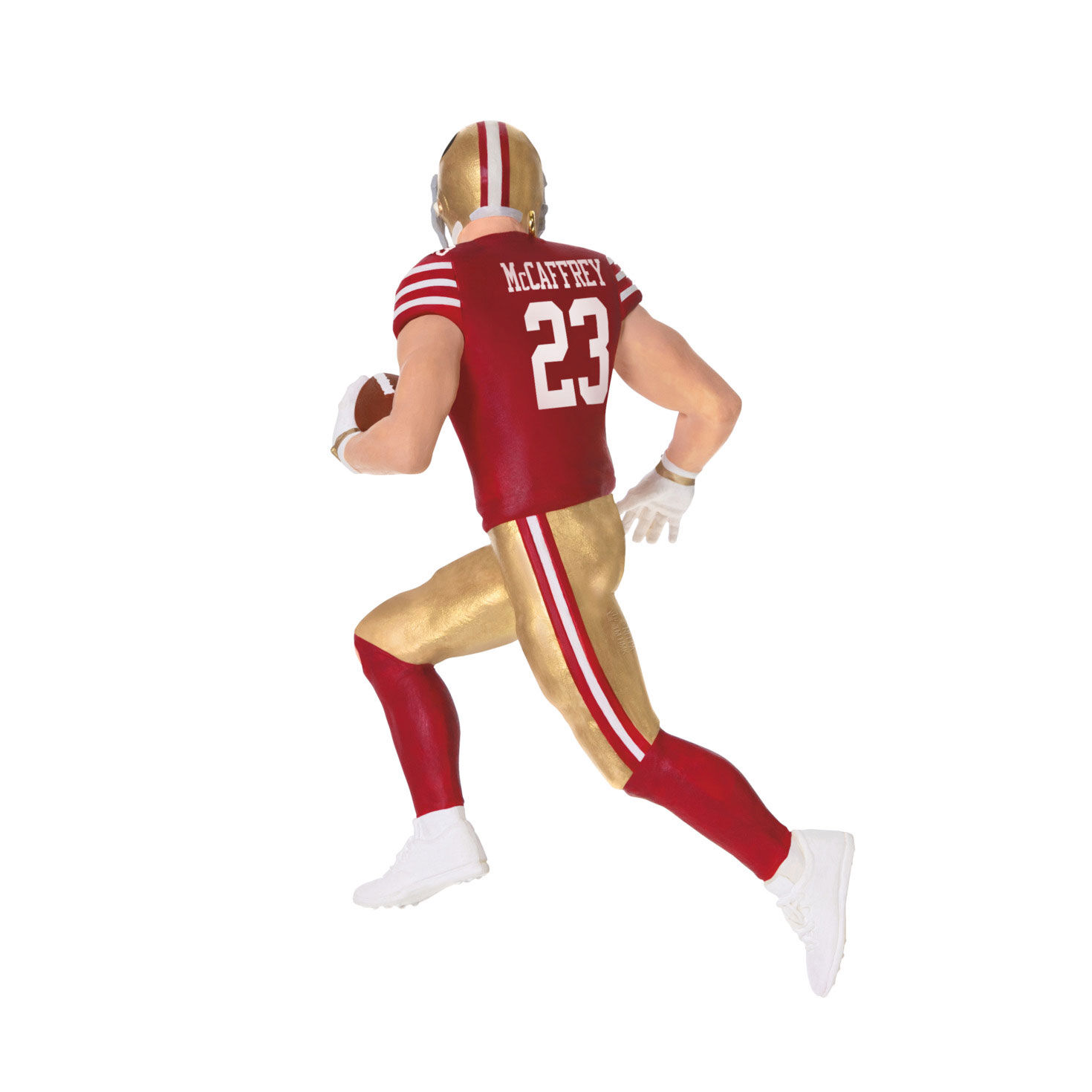 49ers Christian McCaffrey Keepsake Ornament back image number 6