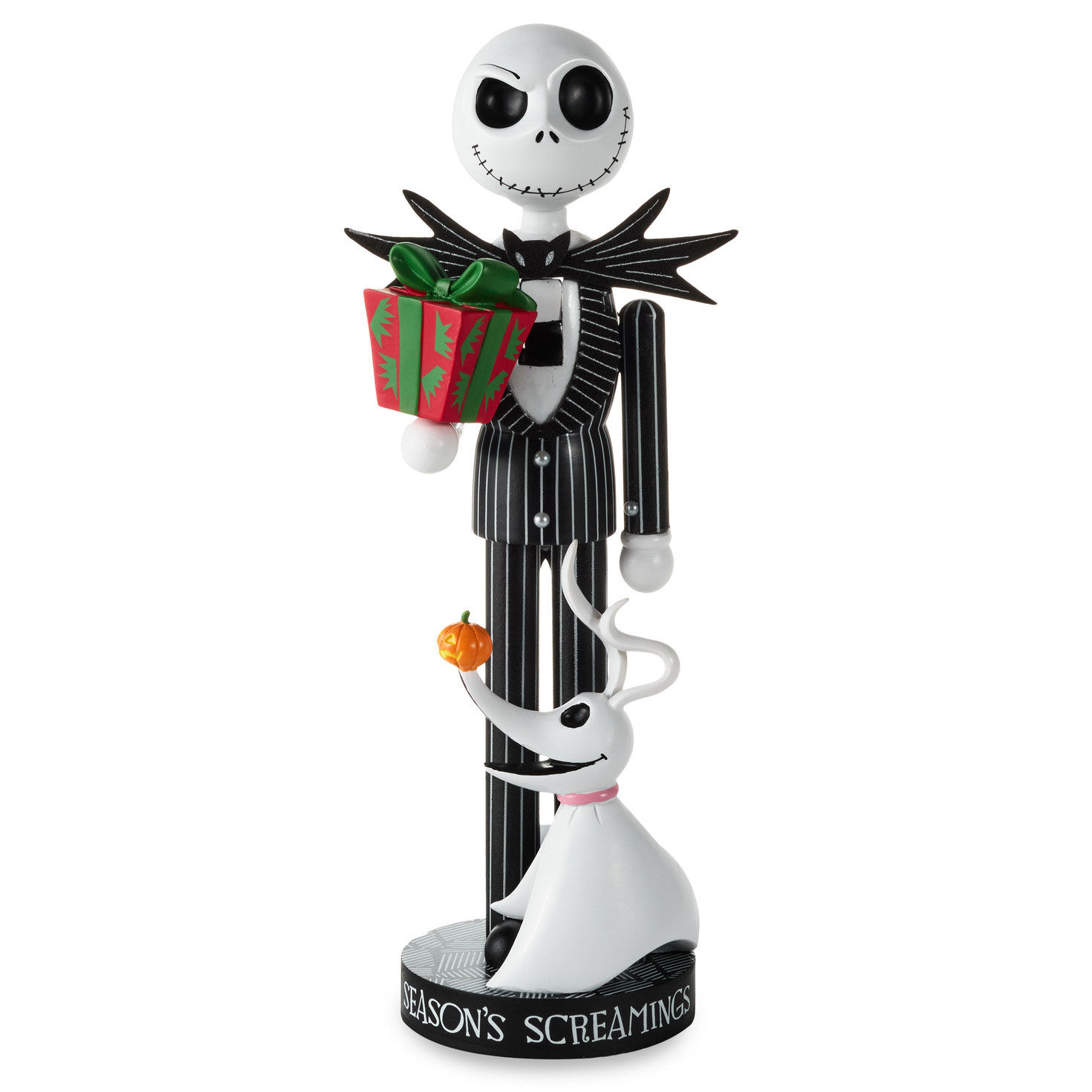 Jack Skellington With Zero Nutcracker Figurine front image number 3