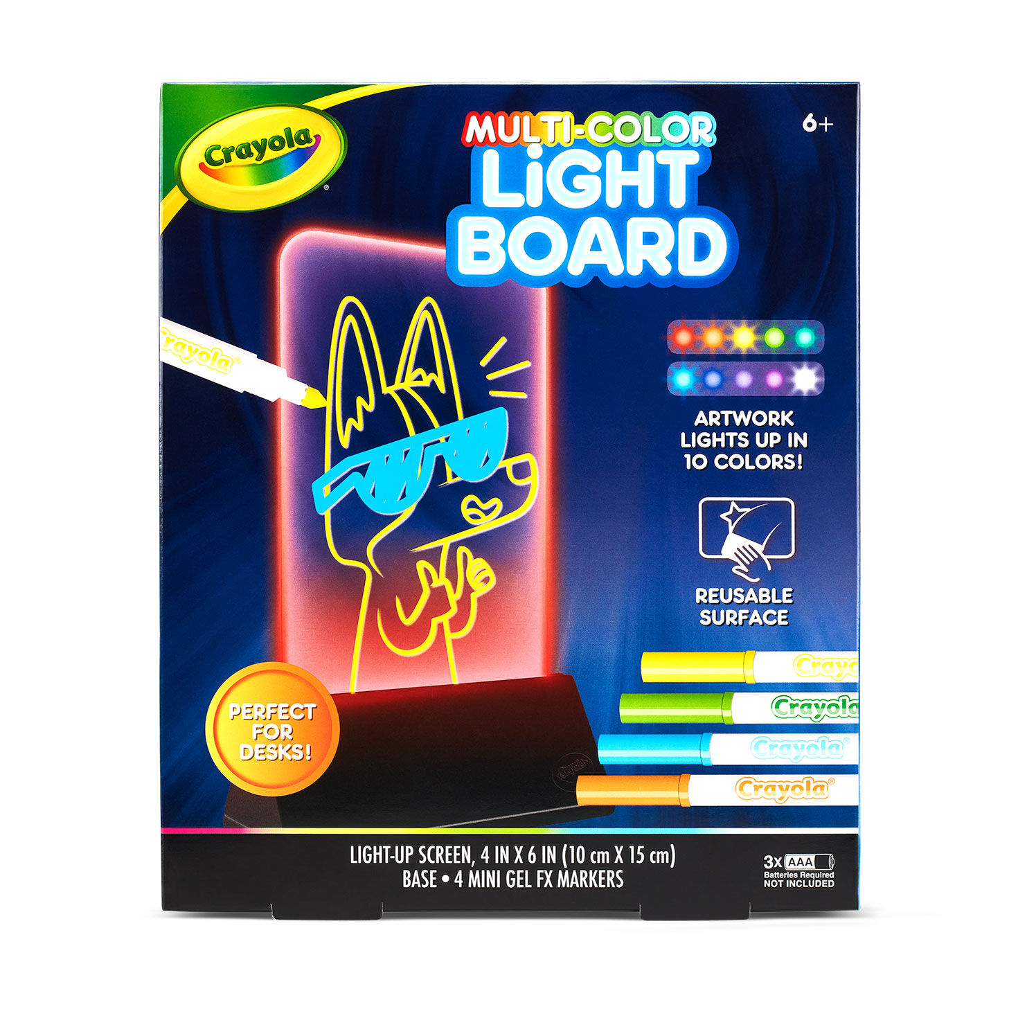 Crayola Multi-Color Light Board With Markers, , large image number 4