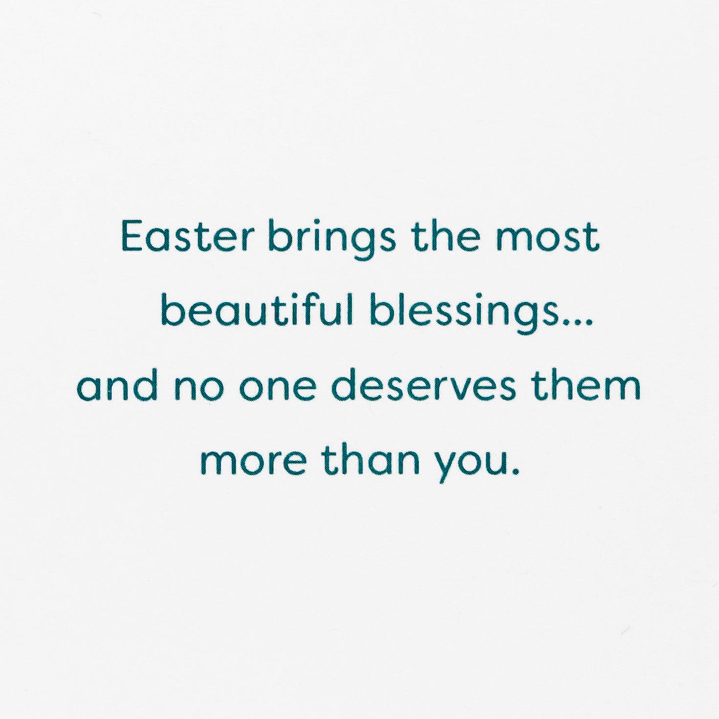 Bird and Spring Flowers Egg-Shaped Easter Card Sentiment image number 2