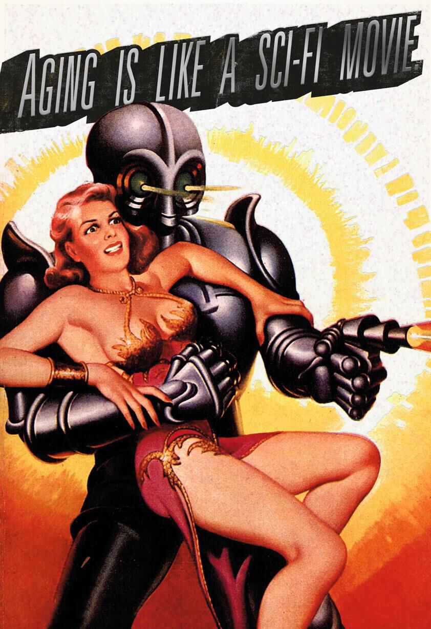 Sci-Fi Movie Funny Birthday Card