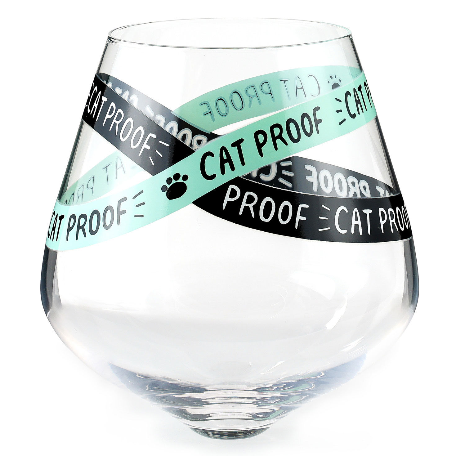 Cat Proof Side-Sitting Stemless Glass back image number 2