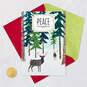 Peace Everywhere Deer in Snowy Forest Holiday Card, , large image number 7