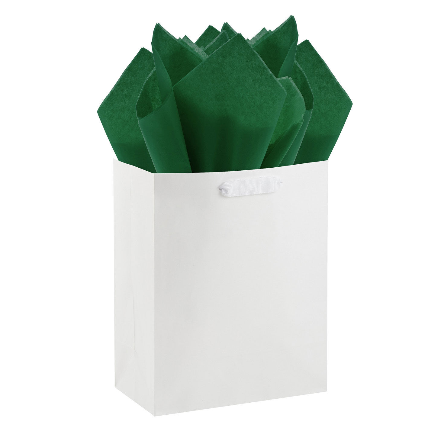 Solid Green Holiday Tissue Paper in use image number 5