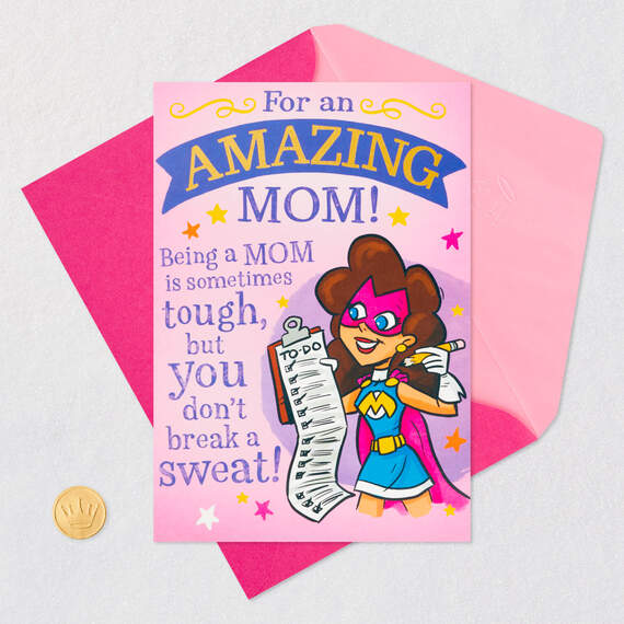 Super Hero Mom Pop-Up Mother's Day Card, , large image number 7