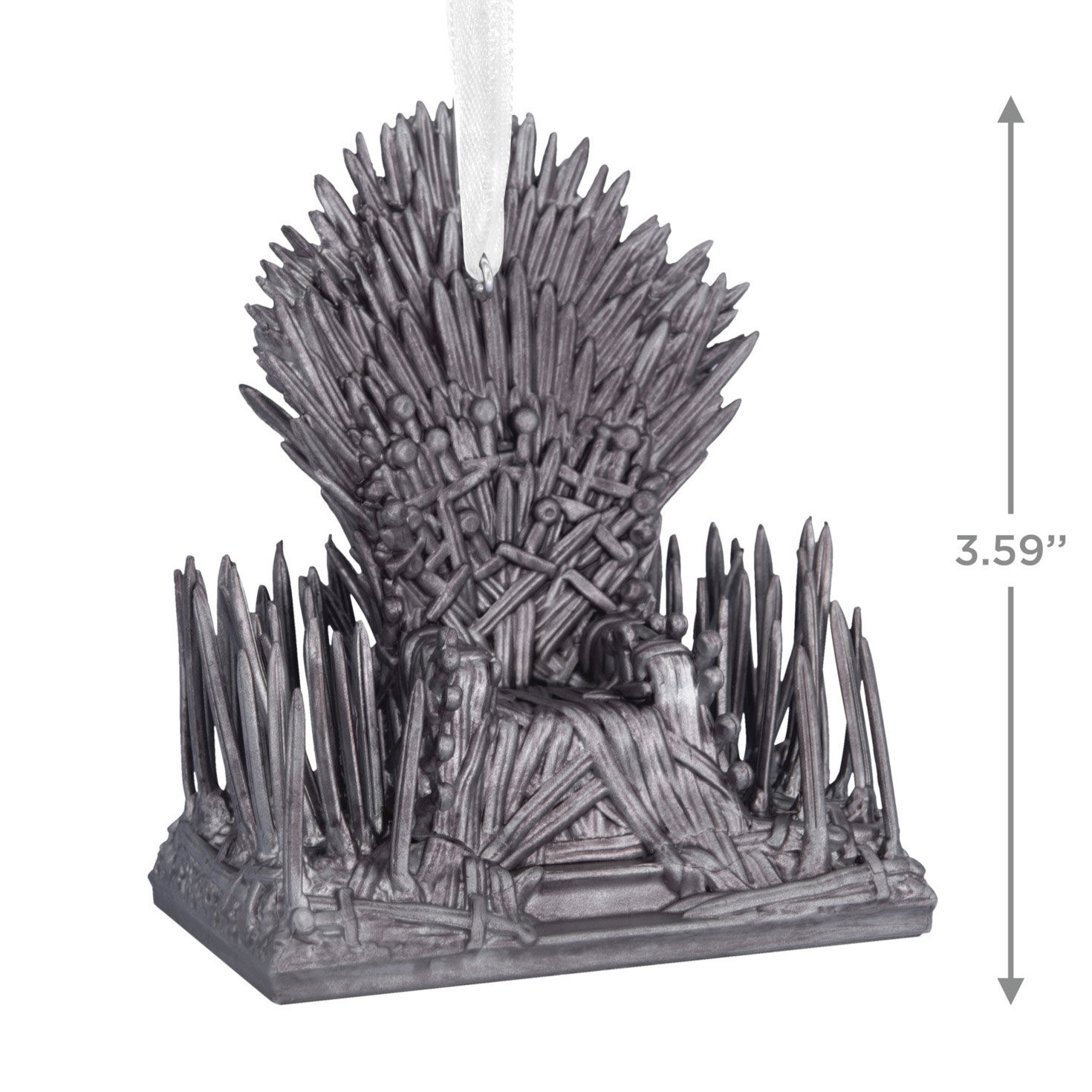 House of the Dragon Iron Throne Christmas Ornament measurement image number 3