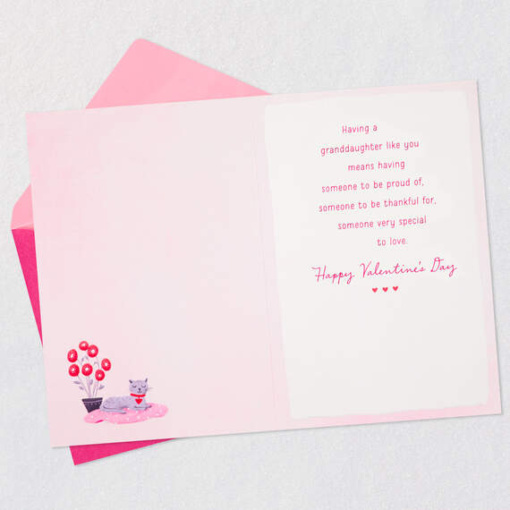 Thankful and Proud Valentine's Day Card for Granddaughter, , large image number 3