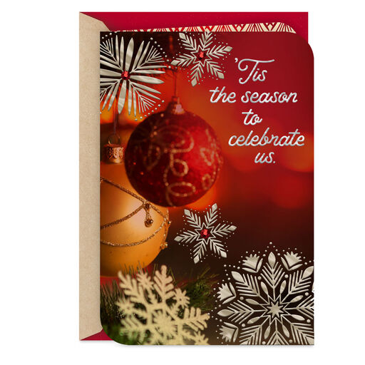 Baby, You're My Everything Romantic Christmas Card, 