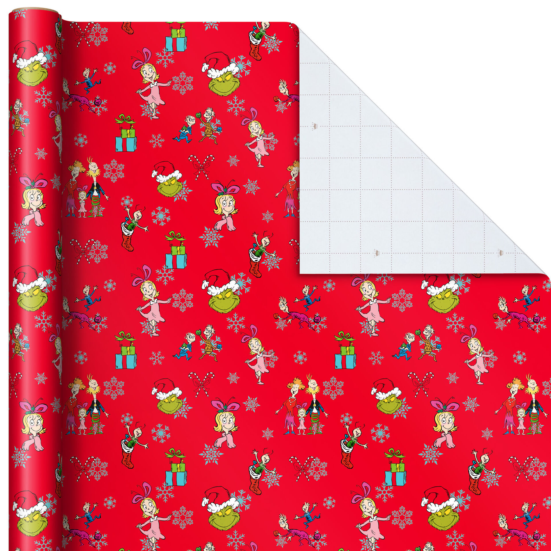 Dr Seuss S How The Grinch Stole Christmas Jumbo Roll Christmas Wrapping Paper 80 Sq Ft Wrapping Paper Hallmark