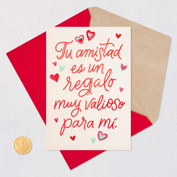 Your Friendship Is a Gift Spanish-Language Valentine's Day Card, , large image number 6