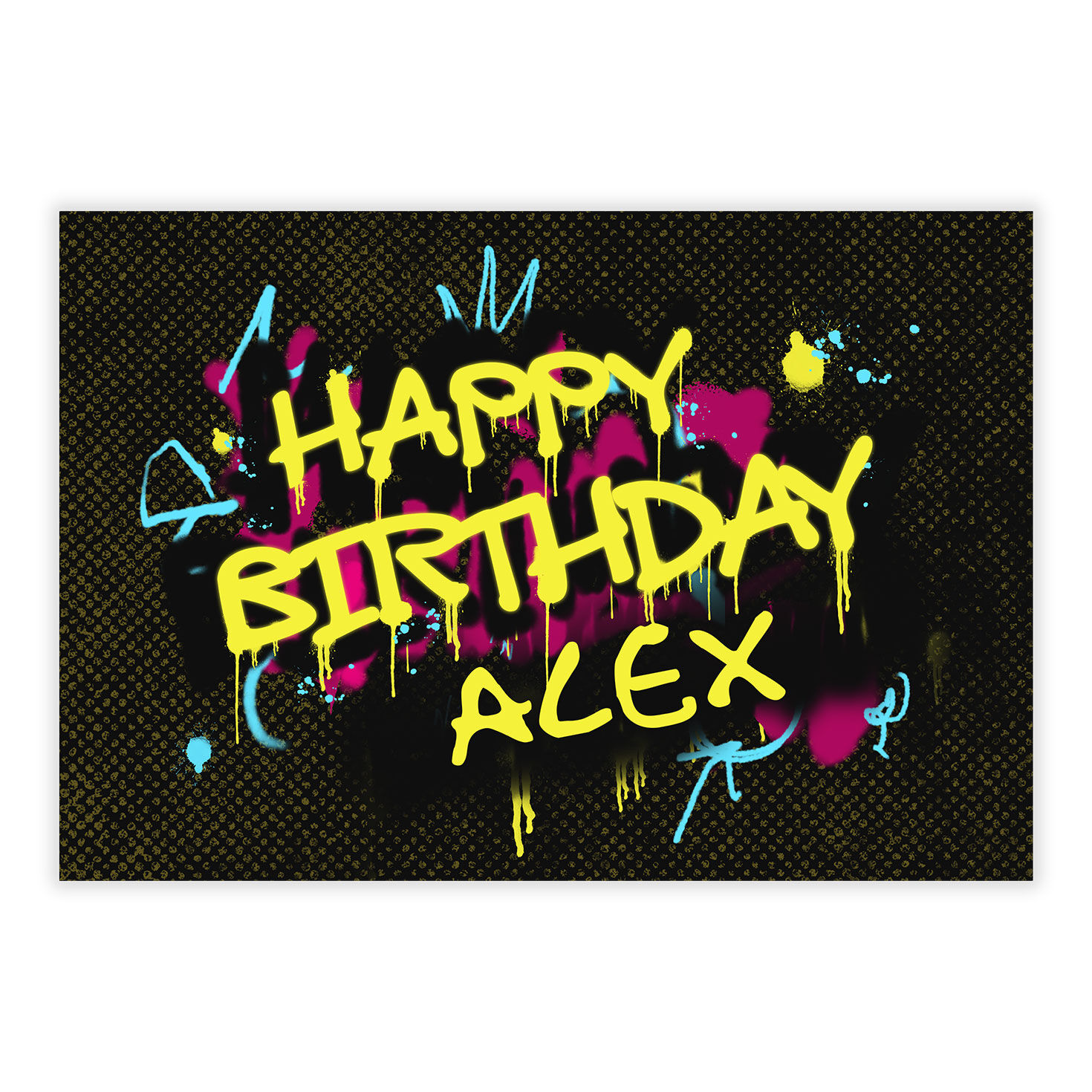 Graffiti Lettering Birthday eCard, , large image number 2