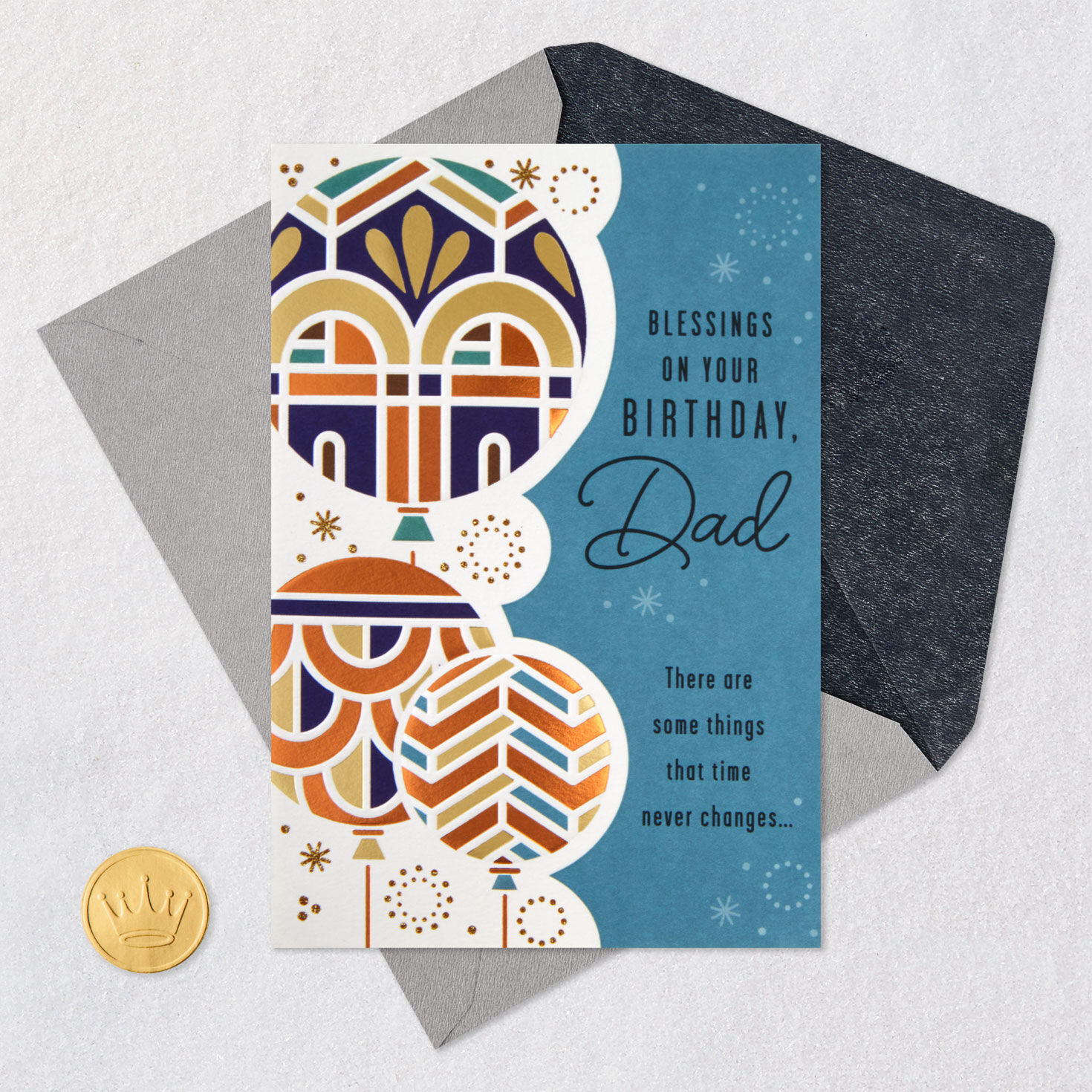 Blessed to Call You Dad Religious Birthday Card, , large image number 6