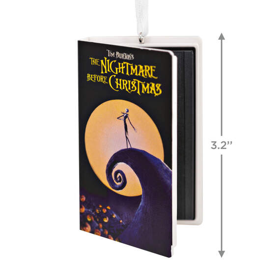 Disney Tim Burton's The Nightmare Before Christmas Retro Video Cassette Case Hallmark Ornament, , large image number 3