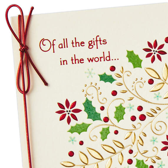Patterned Wreath Money Holder Christmas Card, , large image number 4