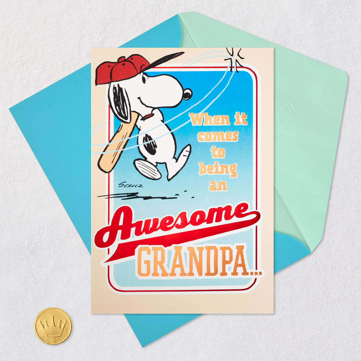 Peanuts&reg; Snoopy Awesome Grandpa Pop-Up Father's Day Card, , large image number 5