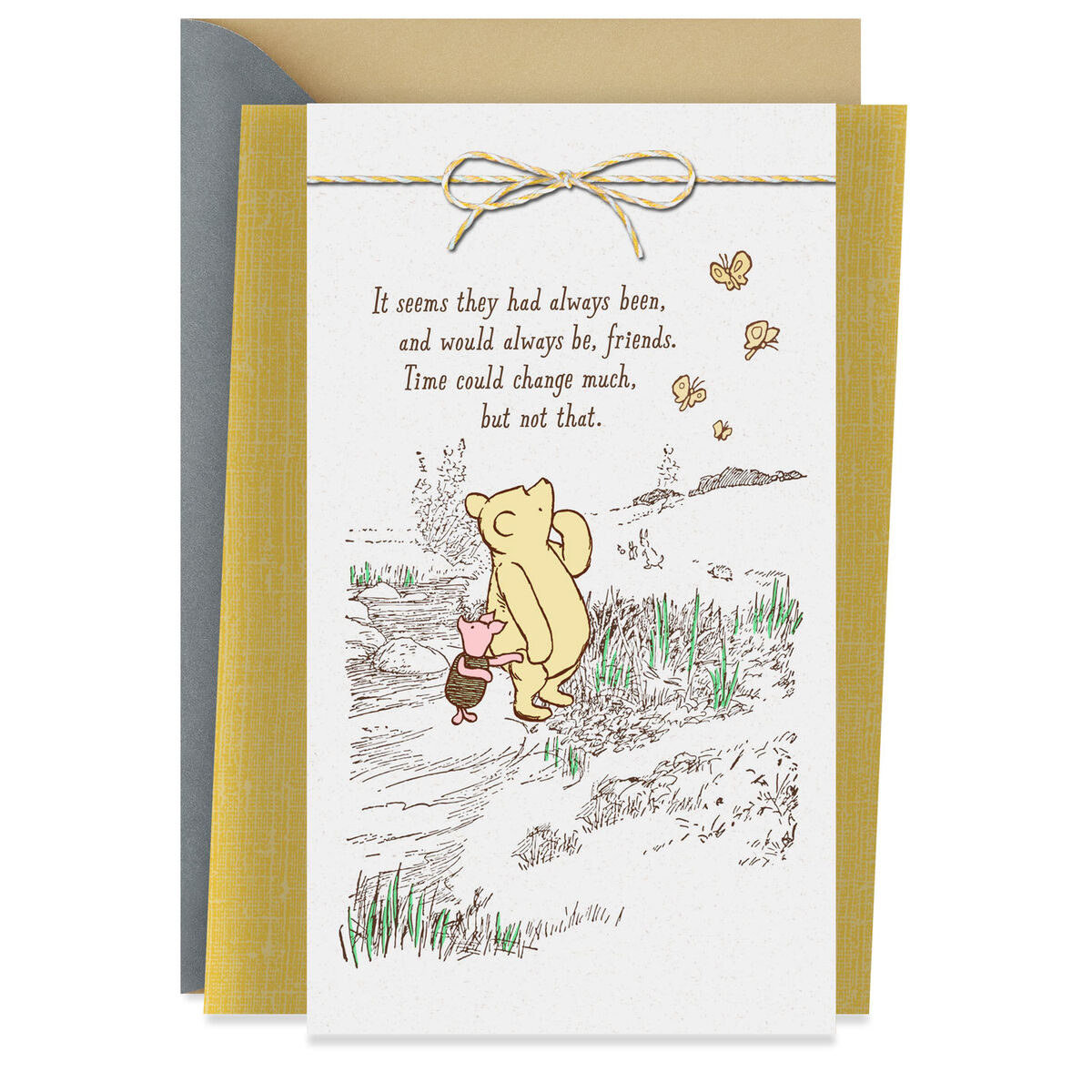 Disney Winnie the Pooh Grateful for You Friendship Card Greeting