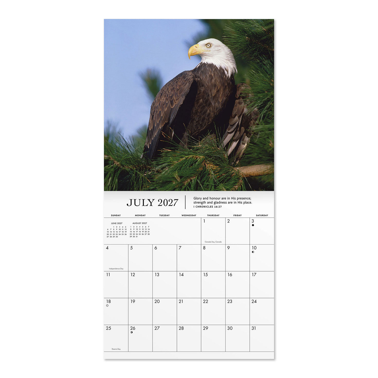 On Eagles' Wings 2027 12-Month Wall Calendar inside spread image number 3