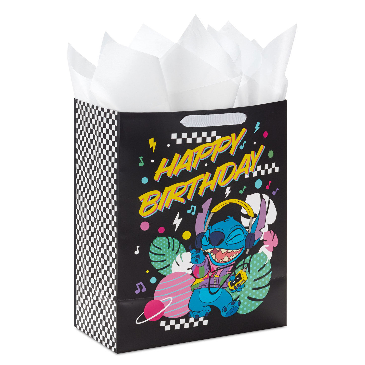 13 Disney Stitch Music Fun Large Gift Bag With Tissue Paper Gift Bags Hallmark