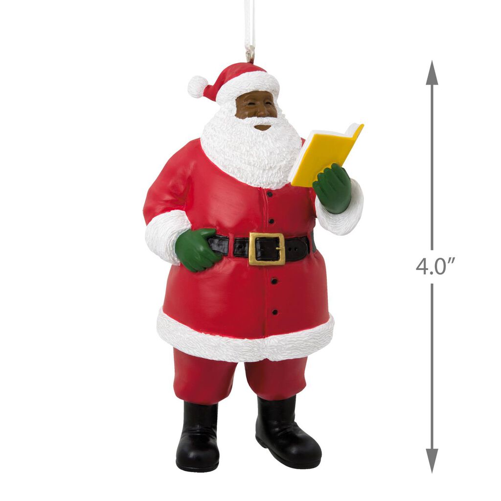 mahogany santa hallmark ornament specialty ornaments hallmark