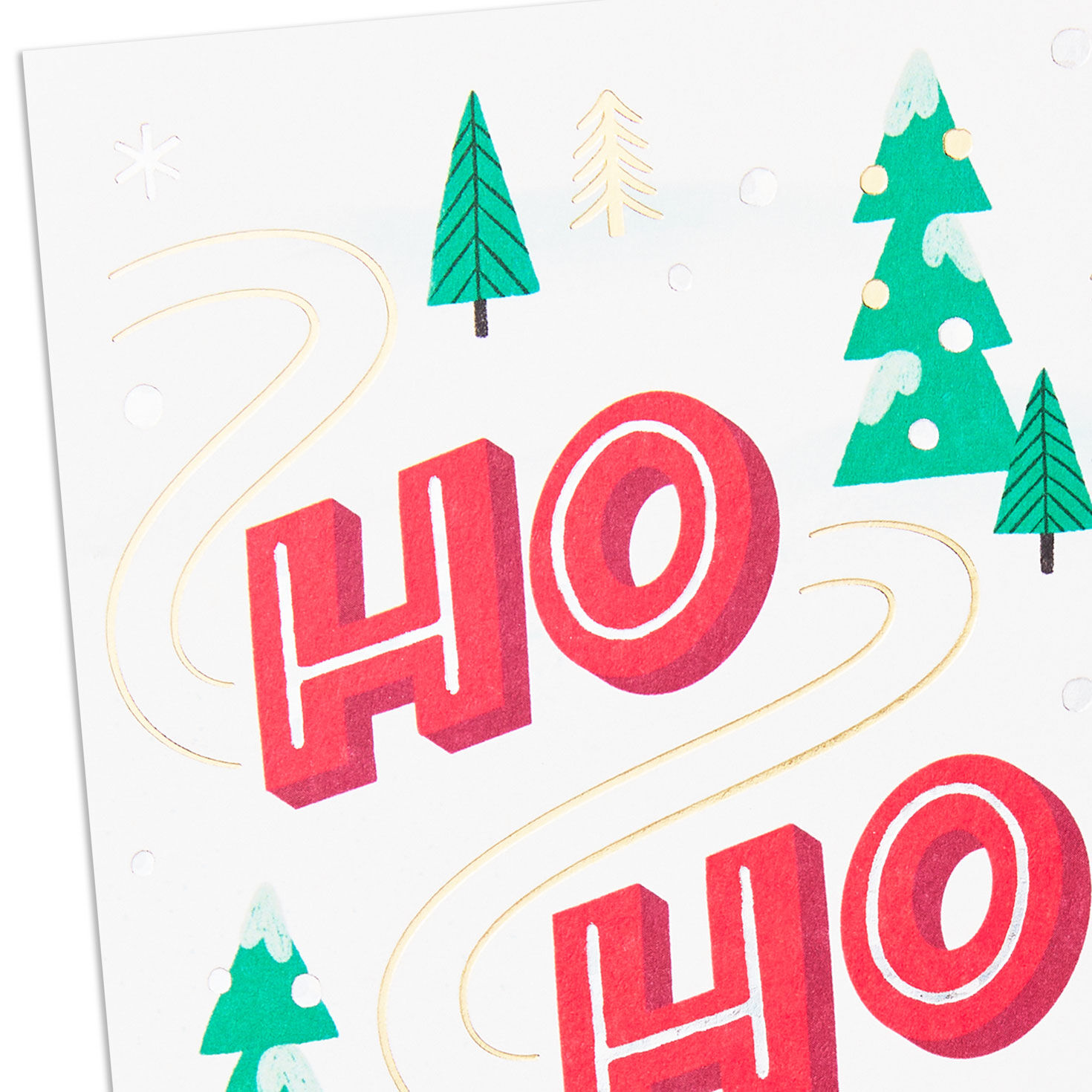 Santa Snow Skiing Money Holder Christmas Card Card Front Detail image number 5