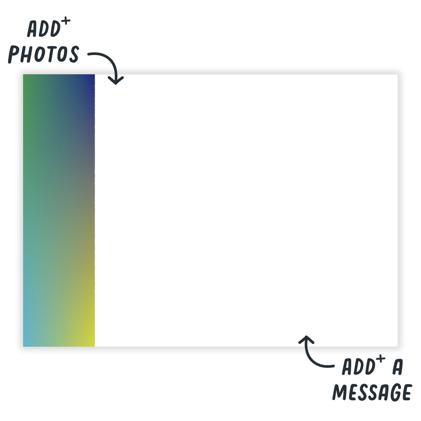 Personalized Instant Photo Collage Blank Photo Card  image number 3