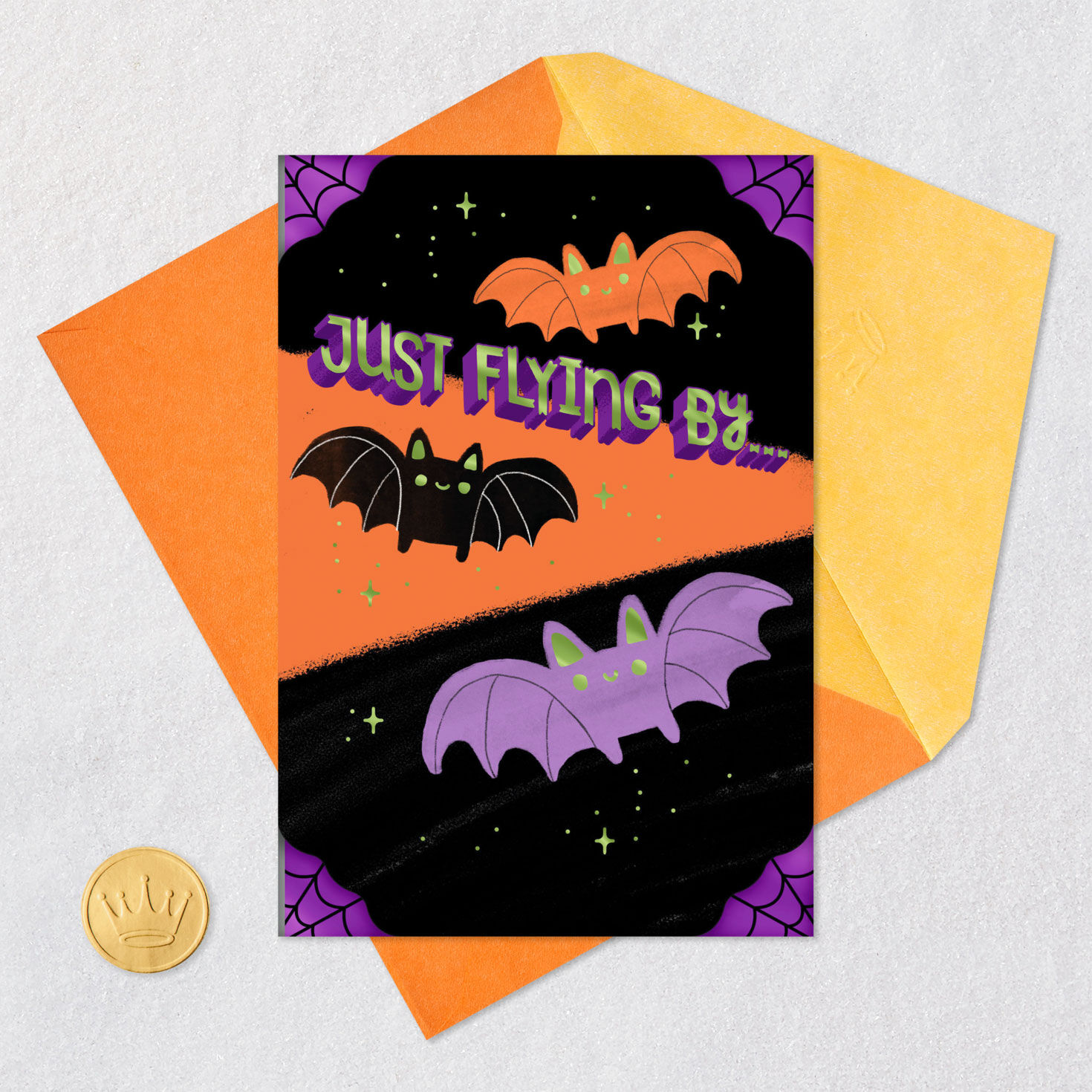 Just Flying By, Bats Halloween Card for Kids for only USD 3.99 | Hallmark