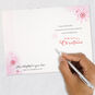 Snowflake on Pink Christmas Card for Wife Signing card image number 8
