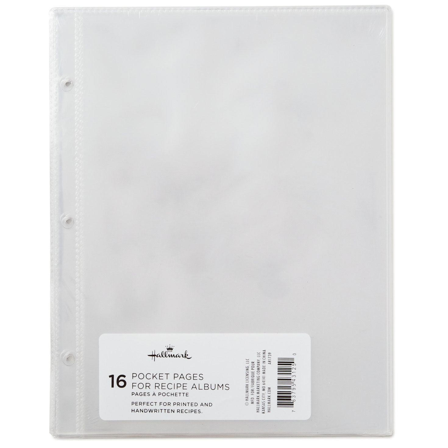 1-Pocket Recipe Album Refill Pages, Pack of 16 package front image number 2