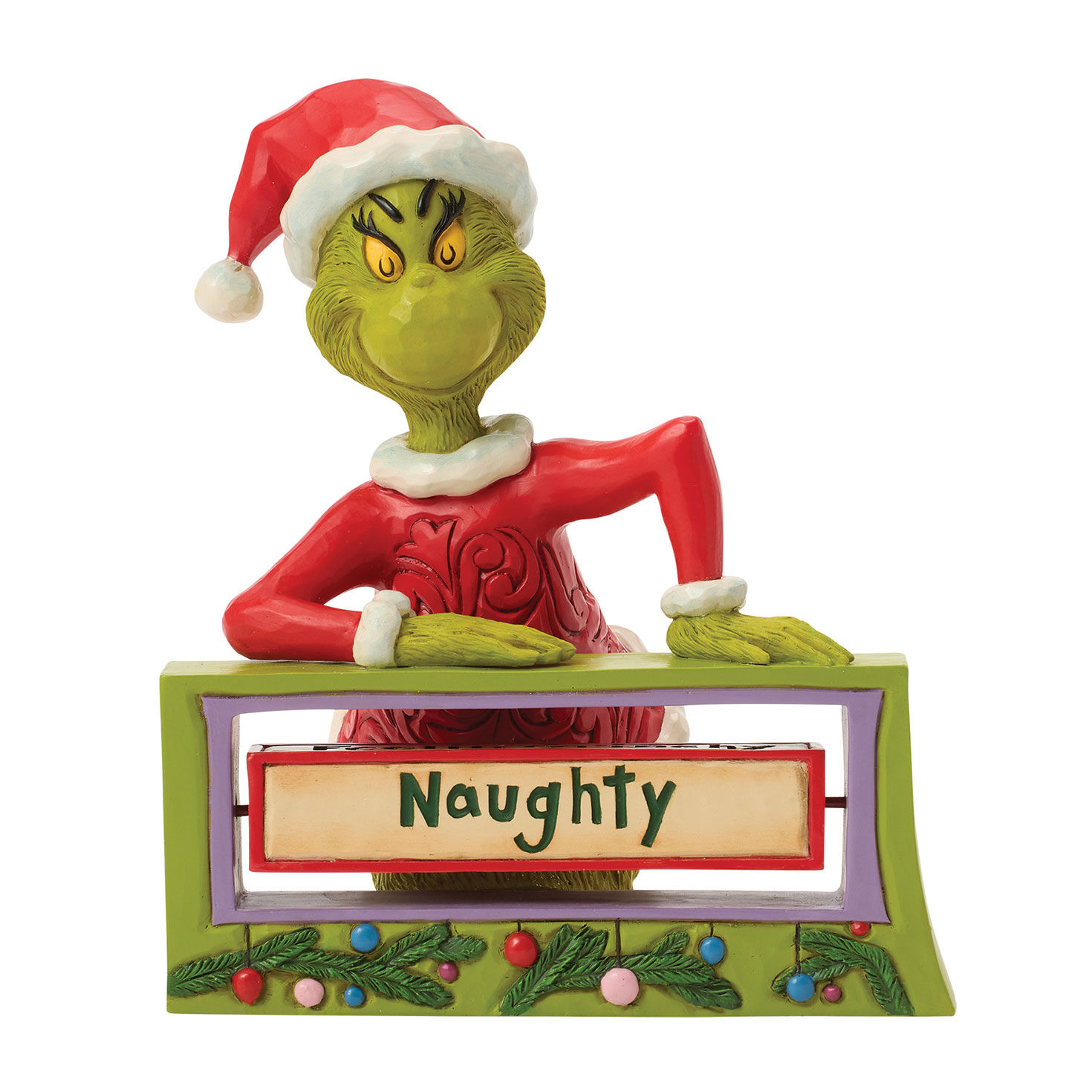 Jim Shore Grinch With Rotating Messages Statue front image number 2