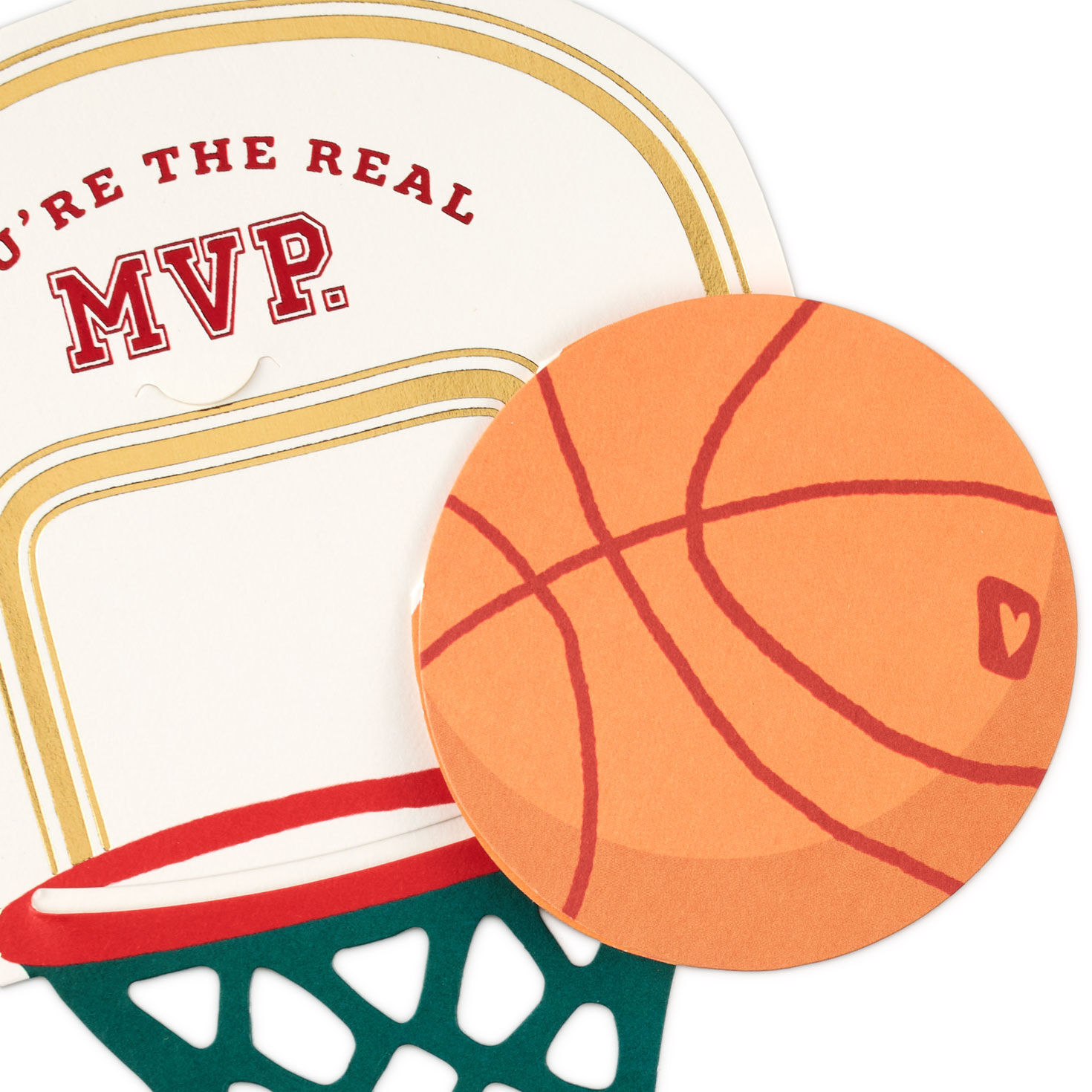 Basketball Hoop Paper Craft Card for Kids Card Front Detail image number 5