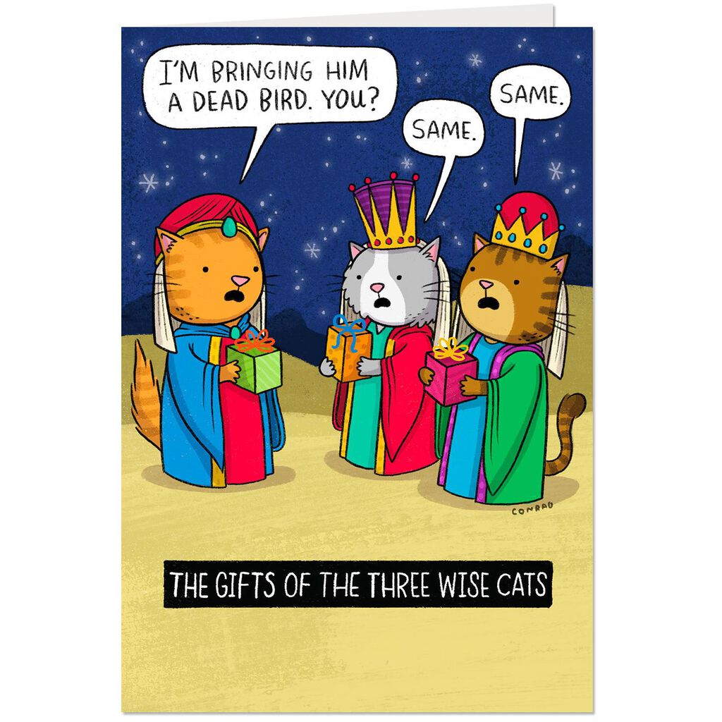 [Image: The-Three-Wise-Cats-Funny-Christmas-Card...pg?sw=1024]