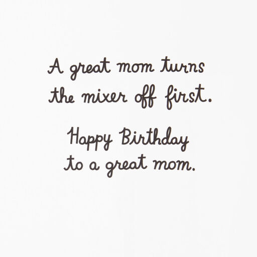 Good Mom vs. Great Mom Funny Birthday Card, 