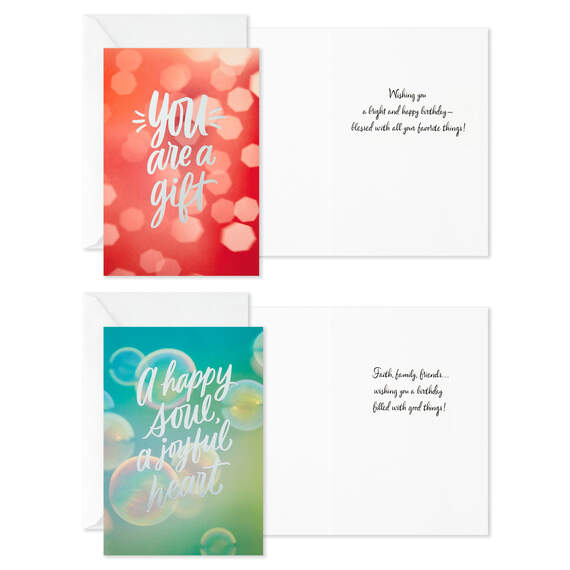 Sparkling Wishes Boxed Blank Birthday Cards Assortment, Pack of 12, , large image number 3
