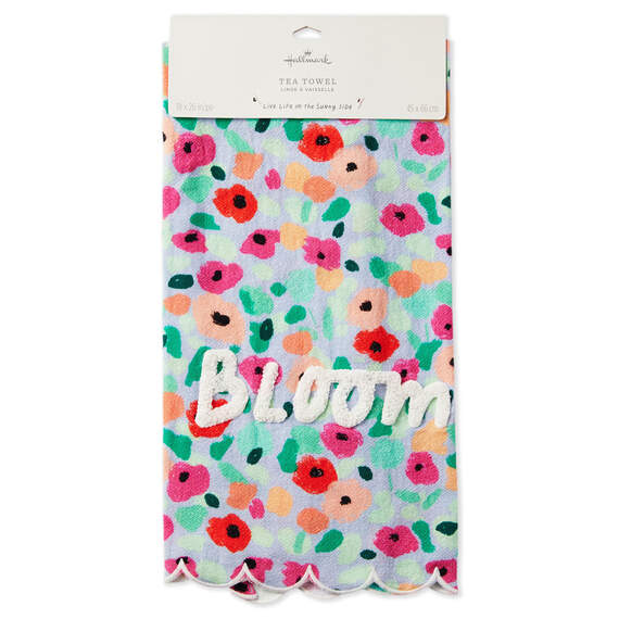 Bloom Abstract Floral Tea Towel, , large image number 4