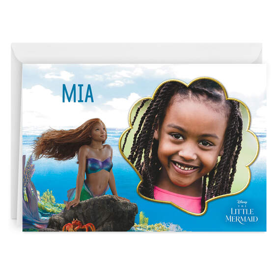 Personalized Disney The Little Mermaid Photo Card, , large image number 1