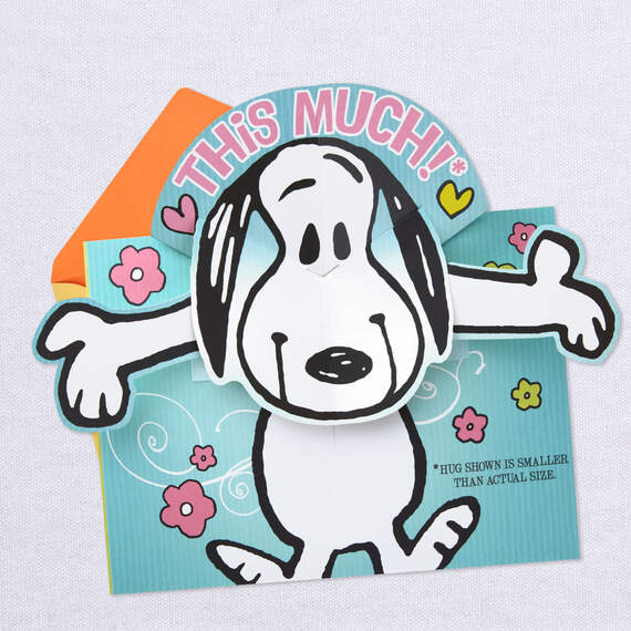 Peanuts® Snoopy Love You This Much Pop-Up Easter Card, , large image number 3