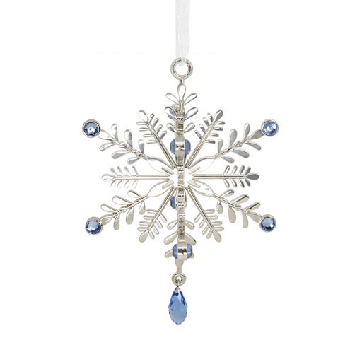 Signature Elegant Snowflake Premium Metal Hallmark Ornament, 