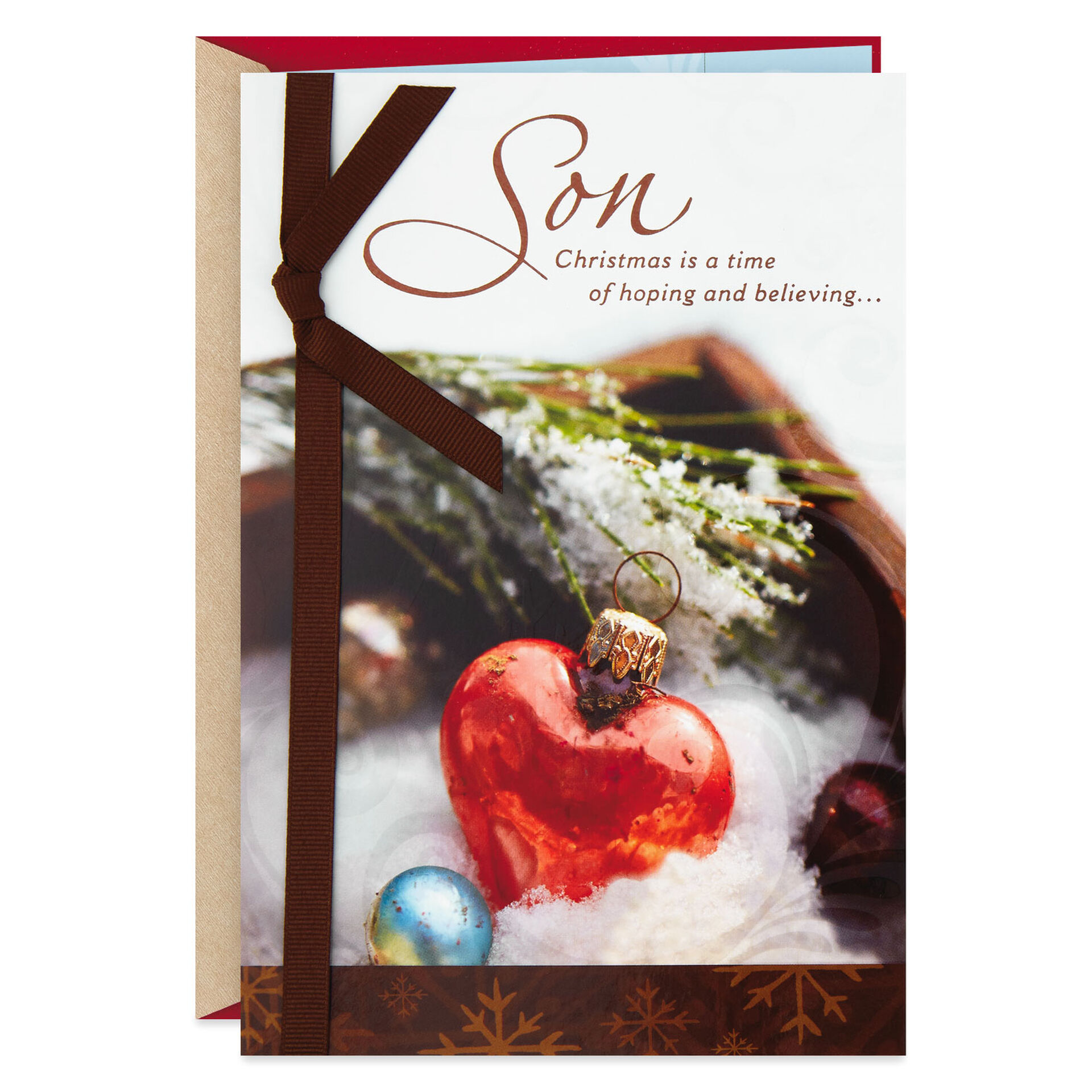 I Believe in You Christmas Card for Son - Greeting Cards - Hallmark